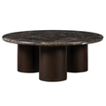 Winslow Coffee Table de Alder & Tweed en acabado Medium Cinder, Verona Latte Marble