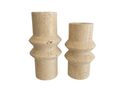 SET PORTAVELAS MÁRMOL BEIGE