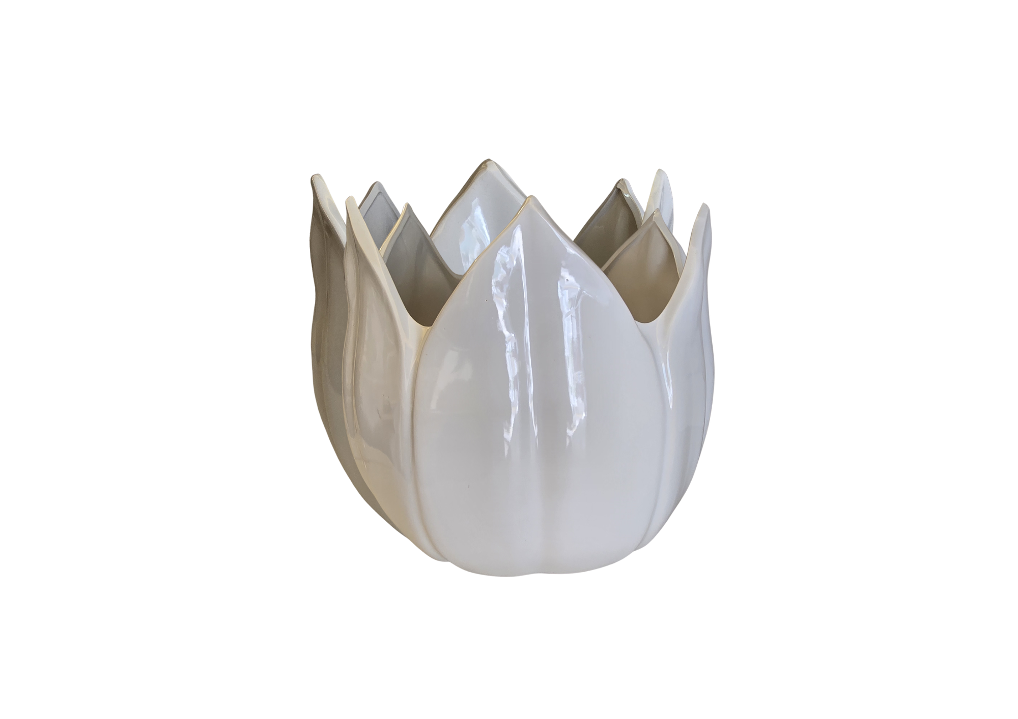 JARRÓN TULIPAN BLANCO GRANDE