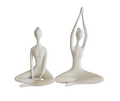 SET ESCULTURAS CERÁMICAS BAILARINAS BLANCAS