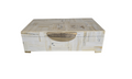 CAJA TIPO MARMOL CON HERRAJE METÁLICO DORADO