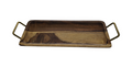 BANDEJA RECTANGULAR MADERA ASAS DE METAL