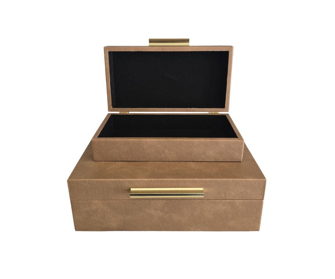 CAJA CHICA PIEL VAQUETA