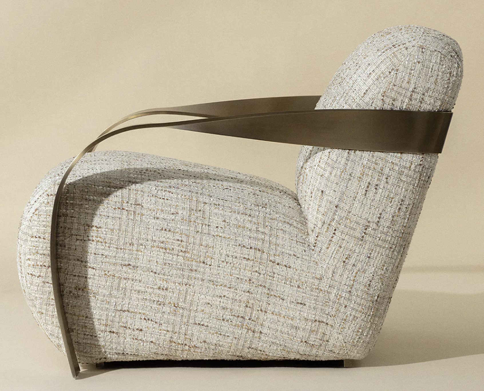 SONESTA LOUNGE CHAIR - ANTIQUE BRASS