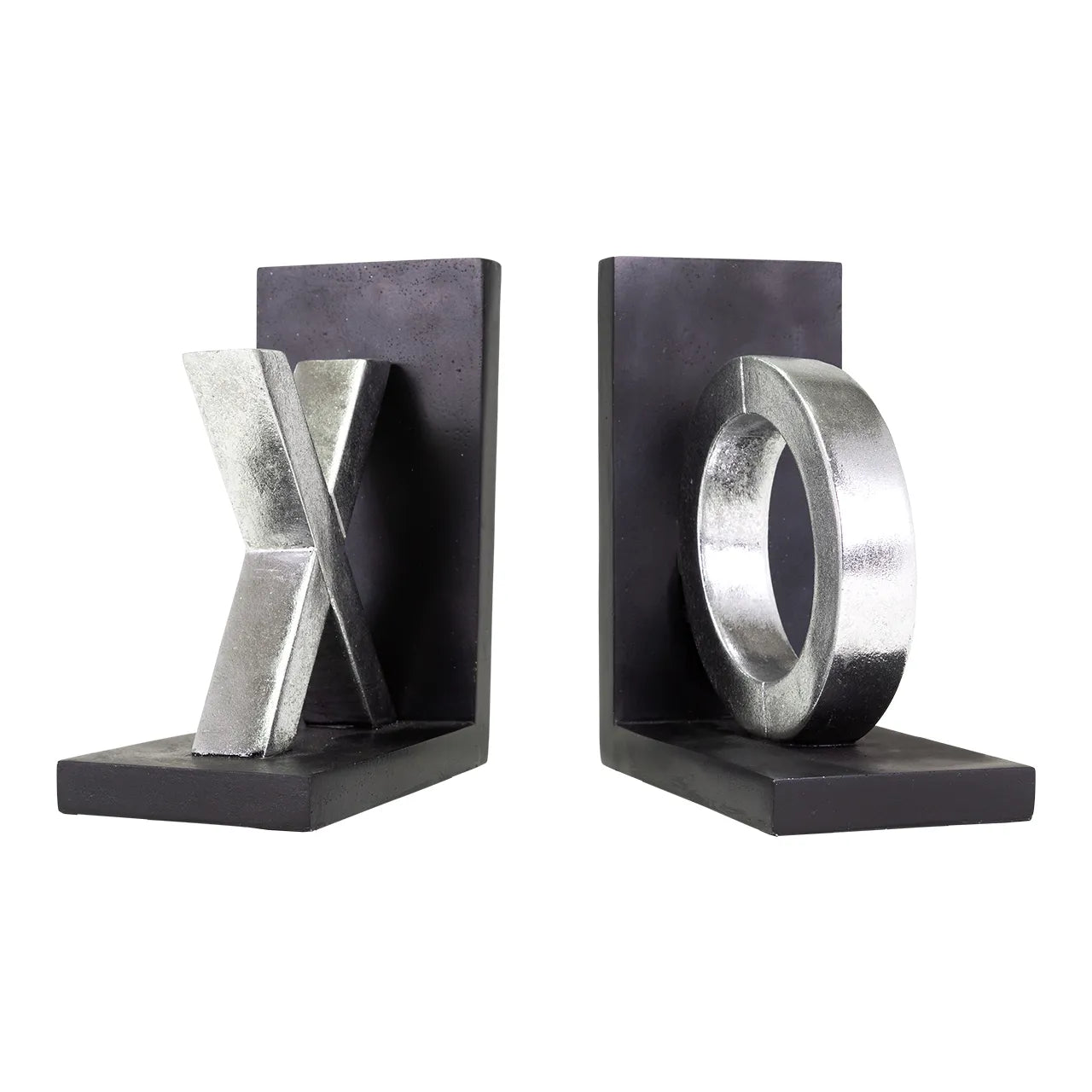 X AND O BOOKENDS -SET 2 -SB