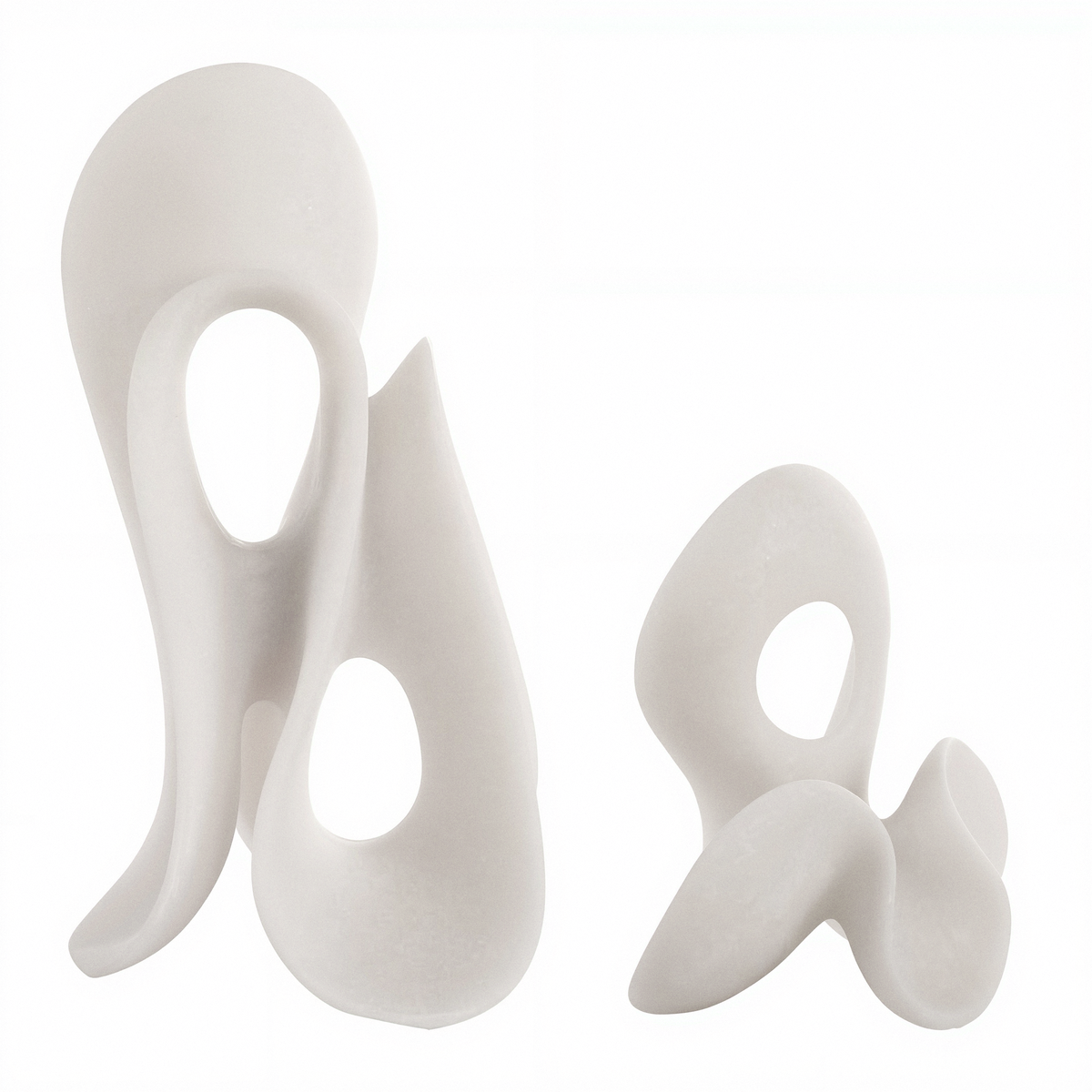 Silent Wave Indoor-Outdoor Sculptures, S/2